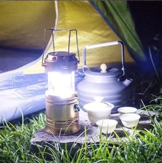 ランタン 太陽光充電対応多機能伸縮式ランタン
