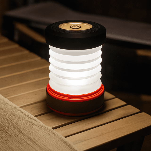 ランタン 太陽光充電式伸縮折りたたみランタン