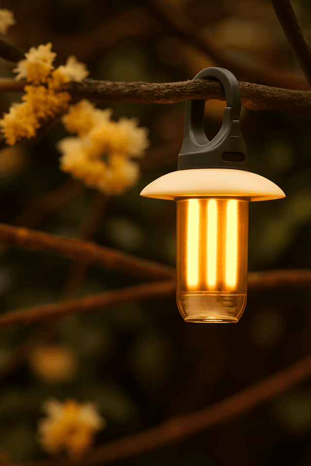 ランタン 携帯式フック付き充電式小型照明灯ミニランタン