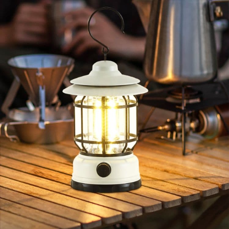 ランタン 二層式傘型吊り下げ充電式照明ランタン